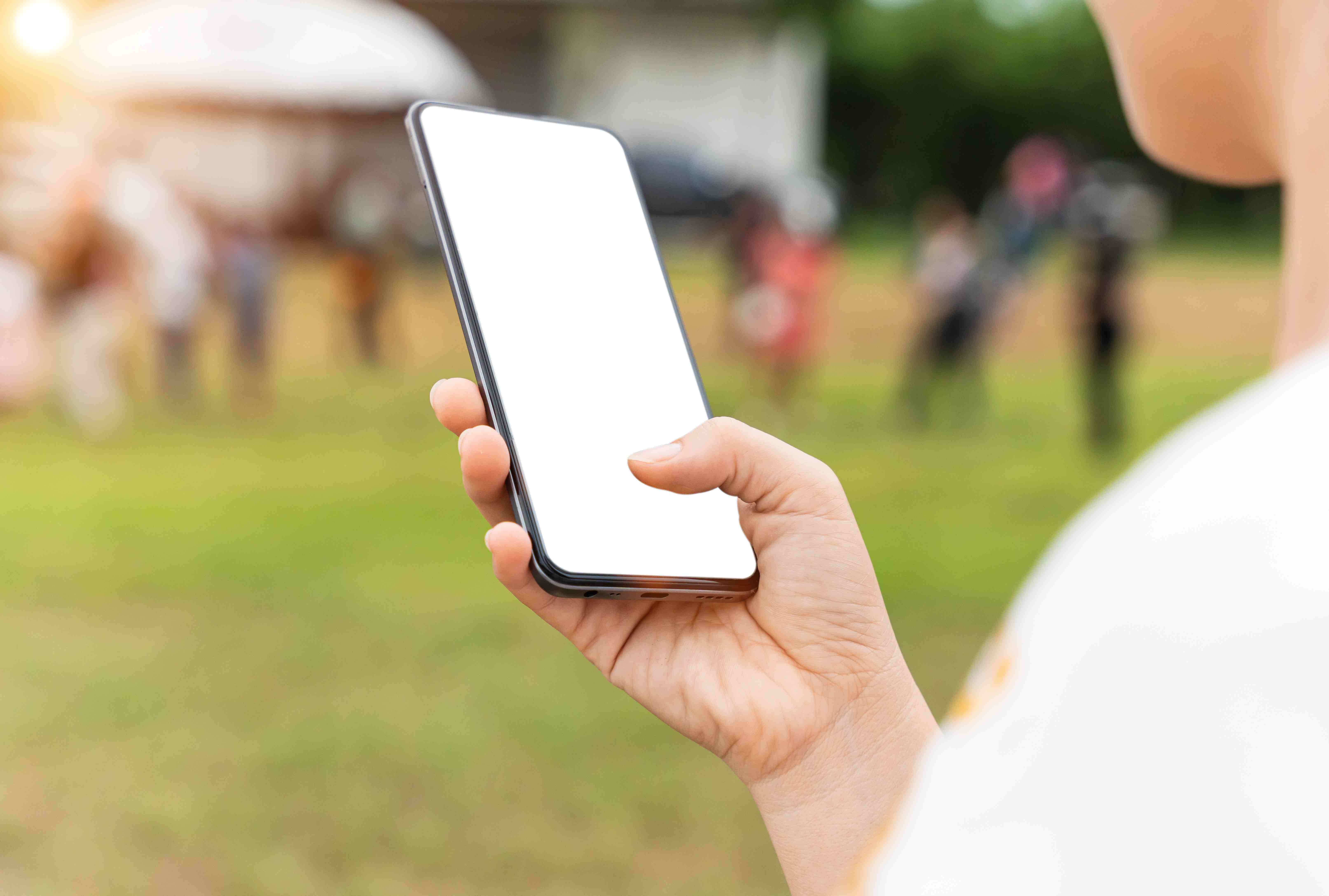 Mobile phone on hand 